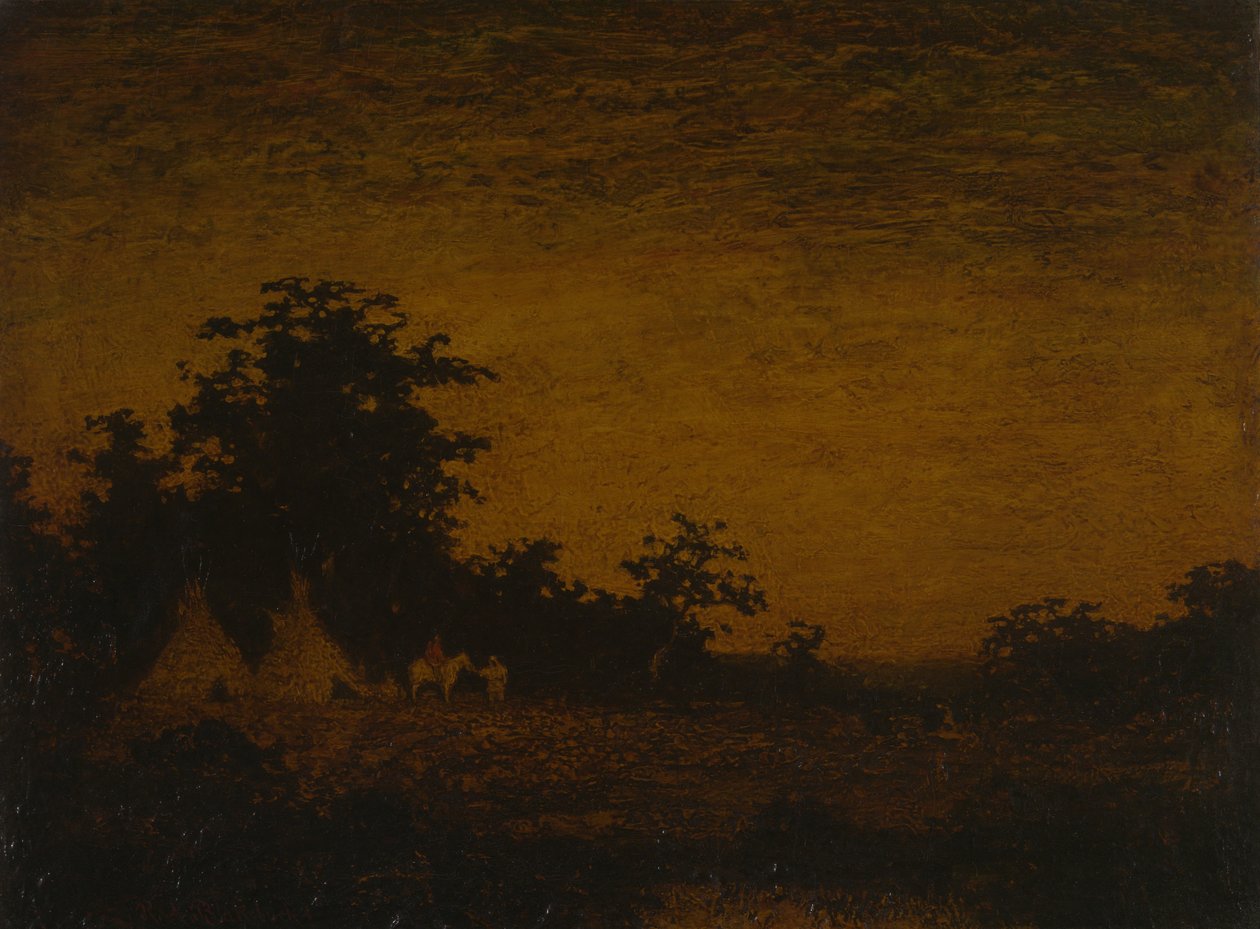 Intiaanien leiri tekijältä Ralph Albert Blakelock