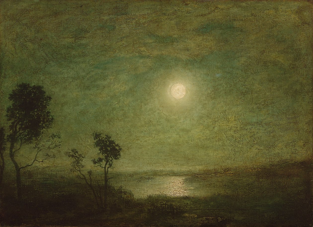 Moonlight, n. 1886-1895 tekijältä Ralph Albert Blakelock