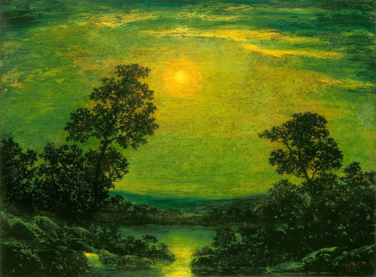 Moonlight, 1900-luvun alku. tekijältä Ralph Albert Blakelock