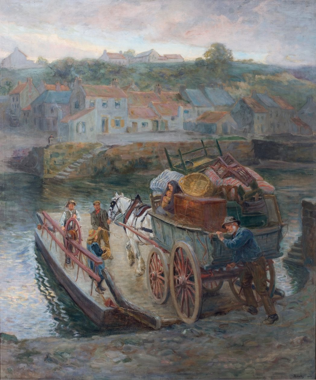 Hylton Ferryn ylitys, 1912 tekijältä Ralph Hedley