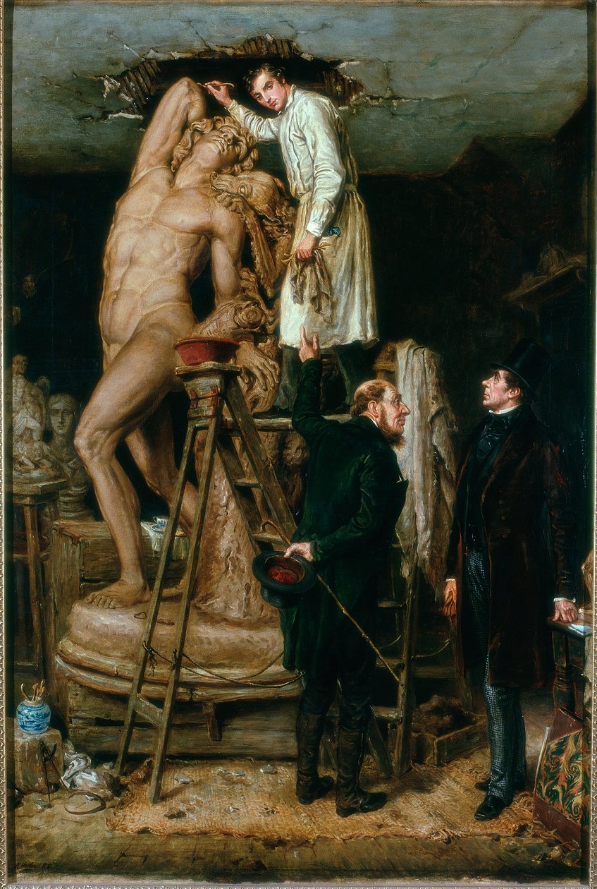 John Graham Lough studiossaan, 1881 tekijältä Ralph Hedley