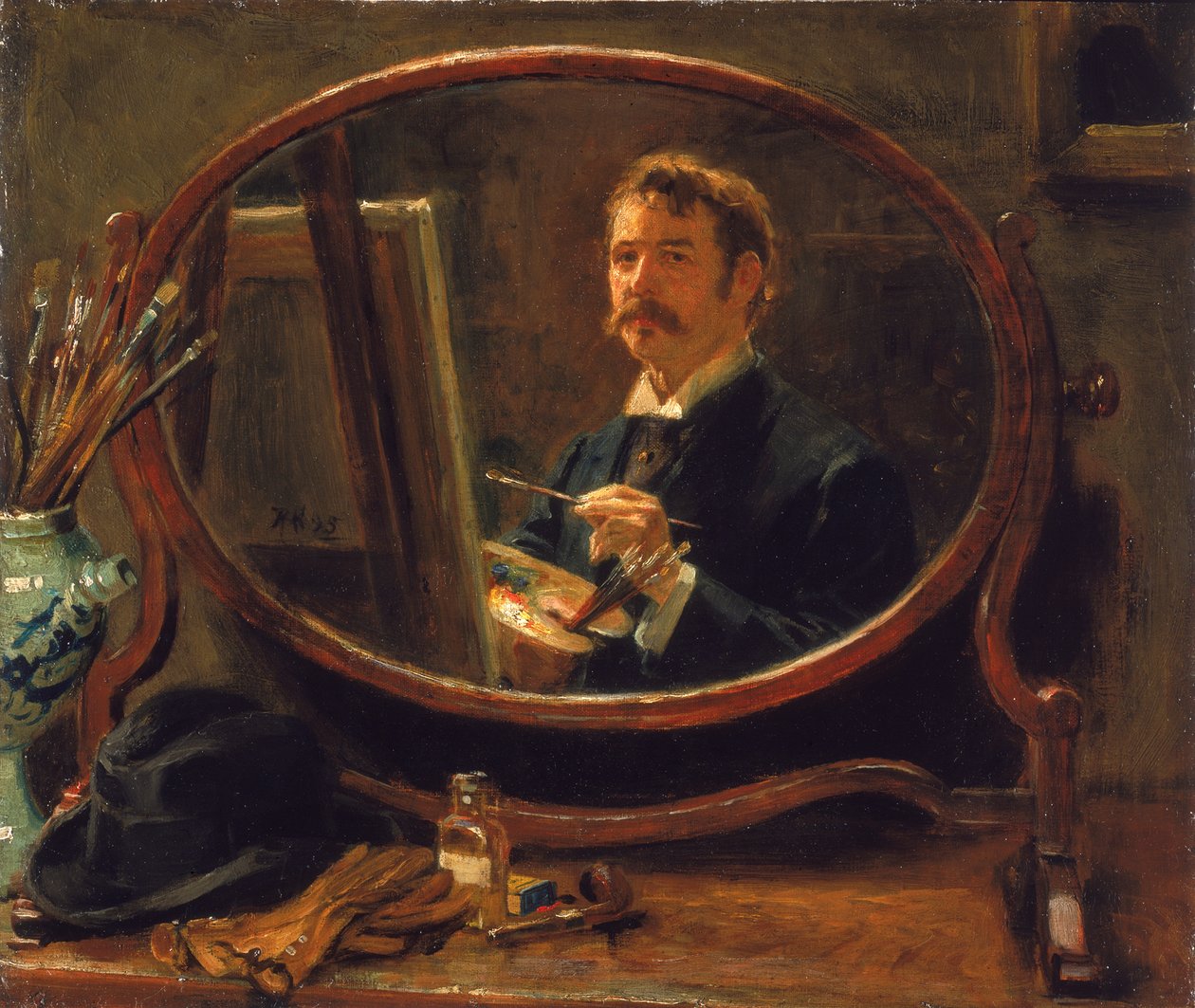 Omakuva, 1895 tekijältä Ralph Hedley