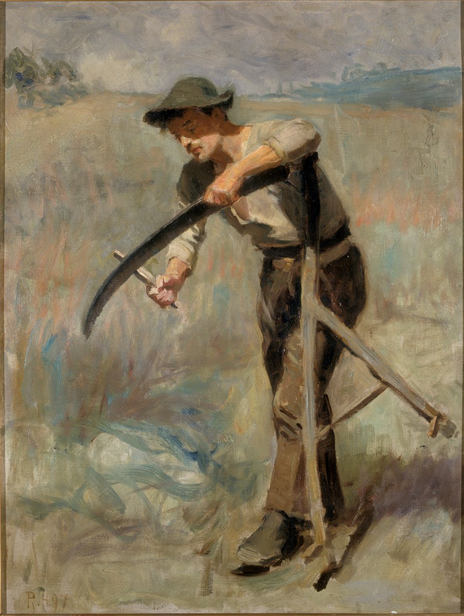 Viikateen teroitus, 1897 tekijältä Ralph Hedley