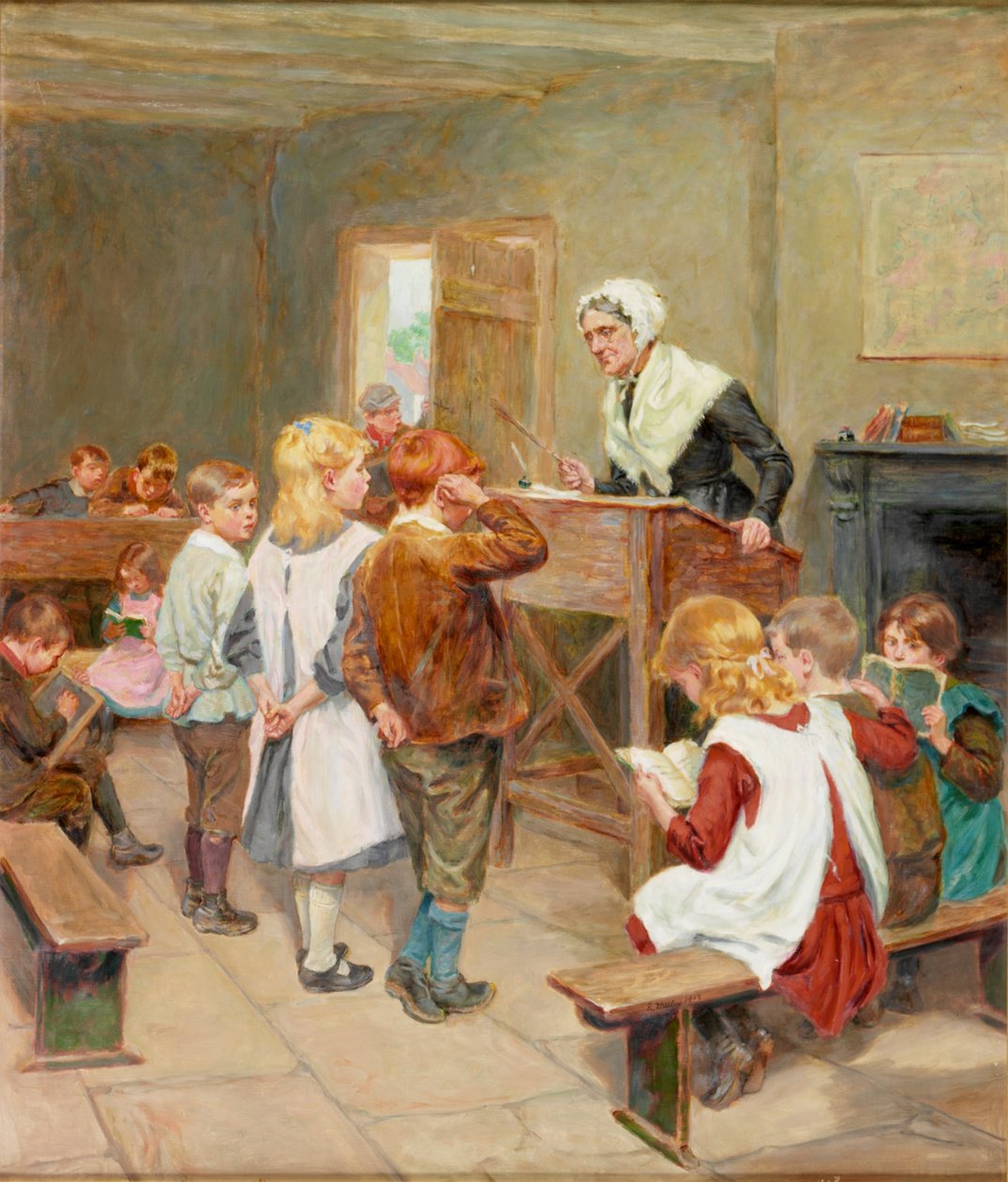 Kyläkoulu, 1912 tekijältä Ralph Hedley