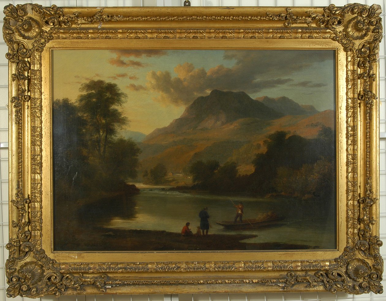 Loughrigg ja Brathay-joki, n. 1807 tekijältä Ramsay Richard Reinagle