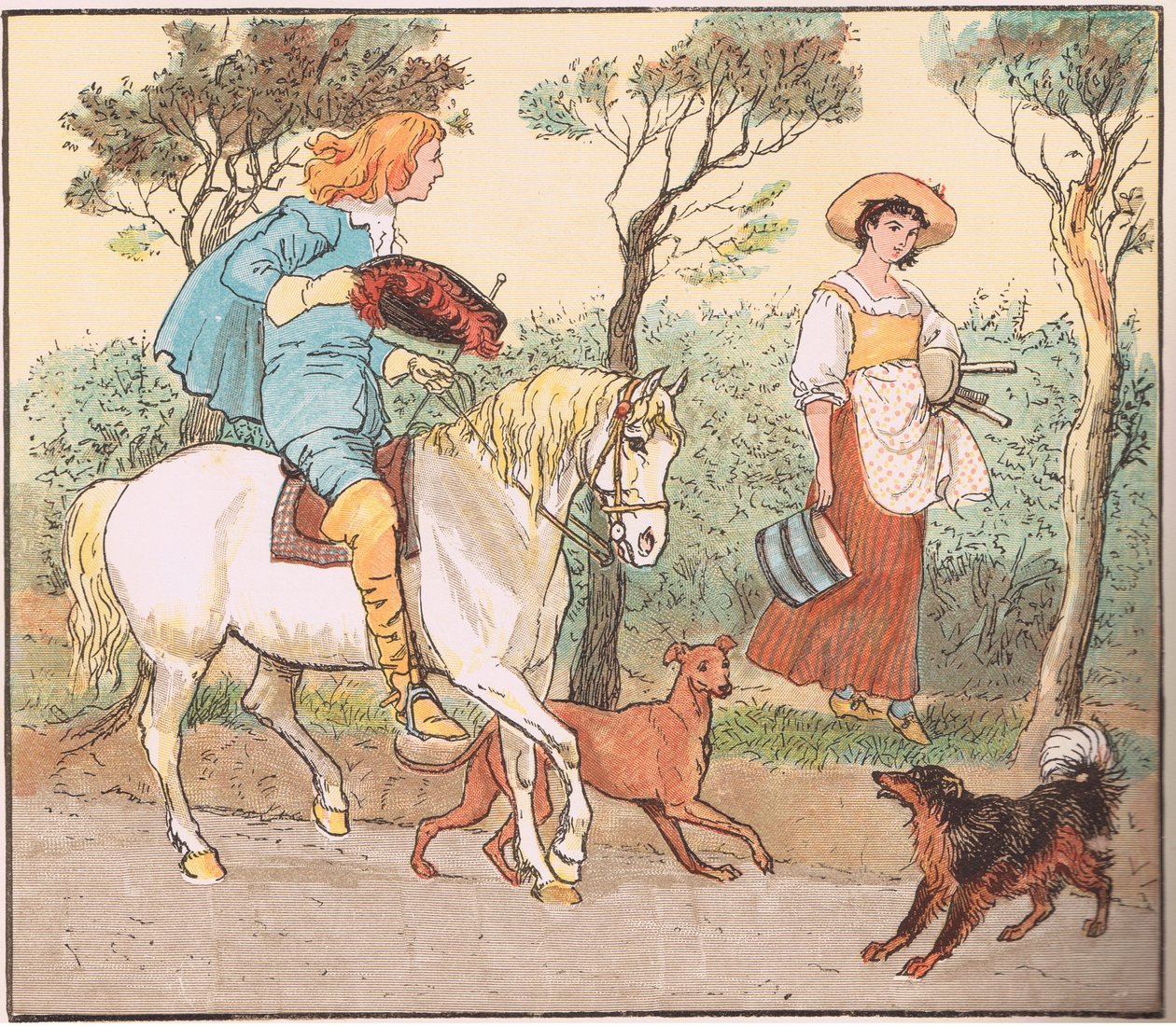 Minne menet, kaunis piikani tekijältä Randolph Caldecott