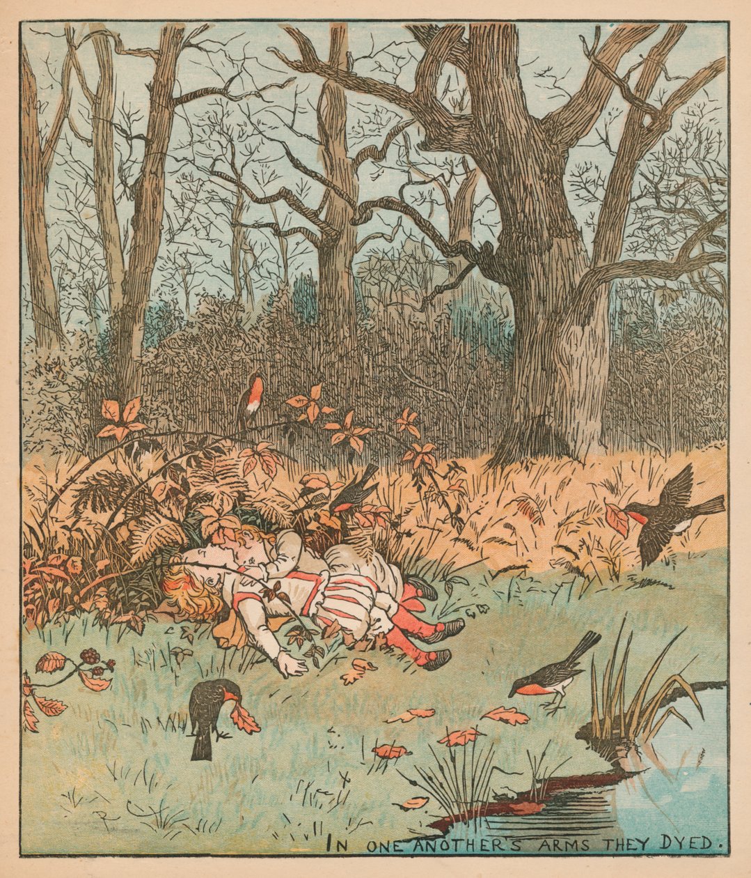 Babes in the Wood, c1878. tekijältä Randolph Caldecott