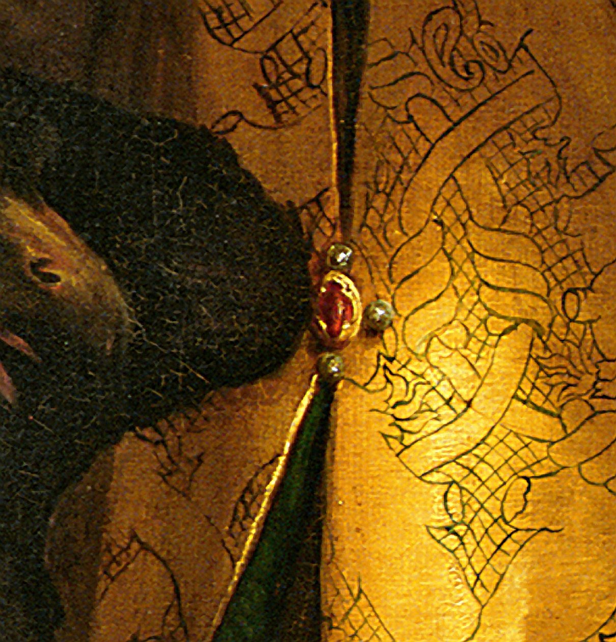 Yksityiskohta Pyhästä Ceciliasta Pyhän Paavalin, Pyhän Johannes evankelistan, Pyhän Augustinuksen ja Maria Magdaleenan ympäröimänä, noin 1513 öljytaulu tekijältä Raffaello Sanzio Raphael