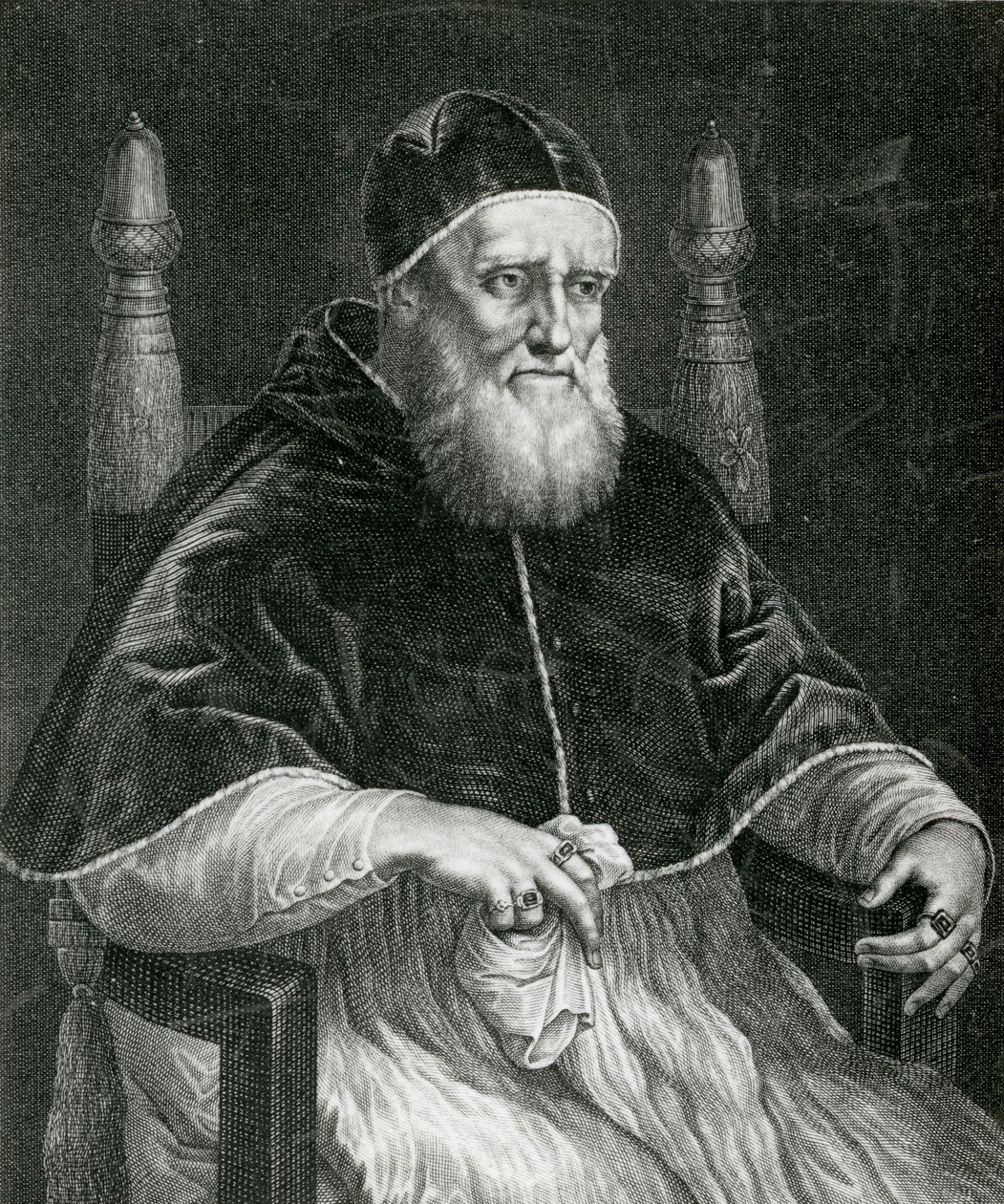Paavi Julius II (1443-1513) tekijältä Raffaello Sanzio Raphael