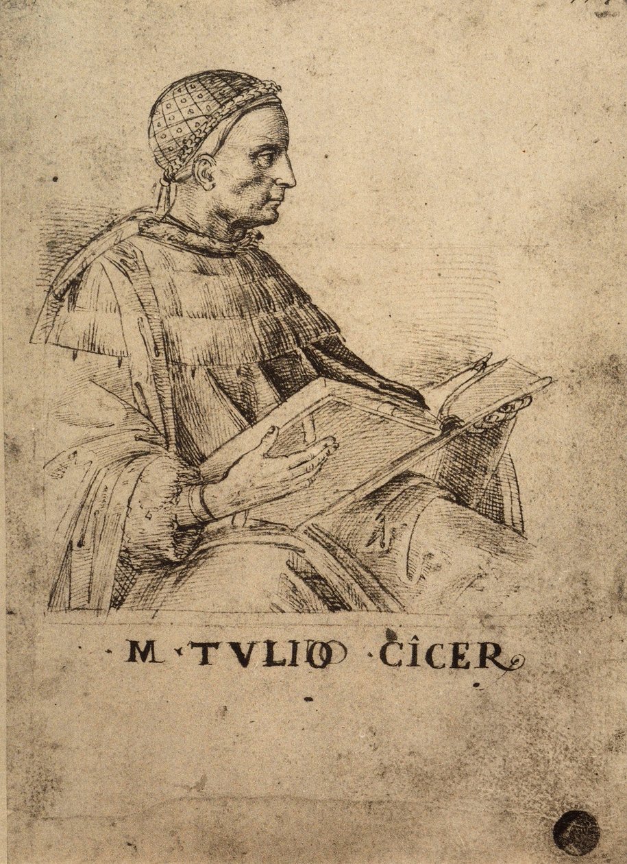 Cicero; piirustus Raphael. Gallerie dellAccademia, Venetsia tekijältä Raffaello Sanzio Raphael