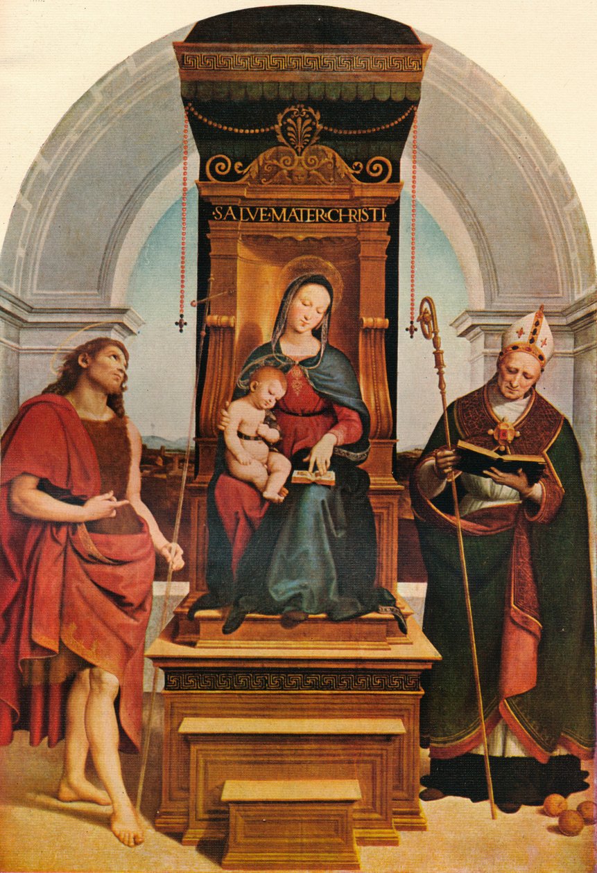 Ansidei Madonna, 1505, 1911 tekijältä Raffaello Sanzio Raphael