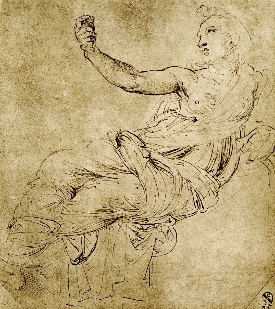 Muse Euterpe tekijältä Raffaello Sanzio Raphael