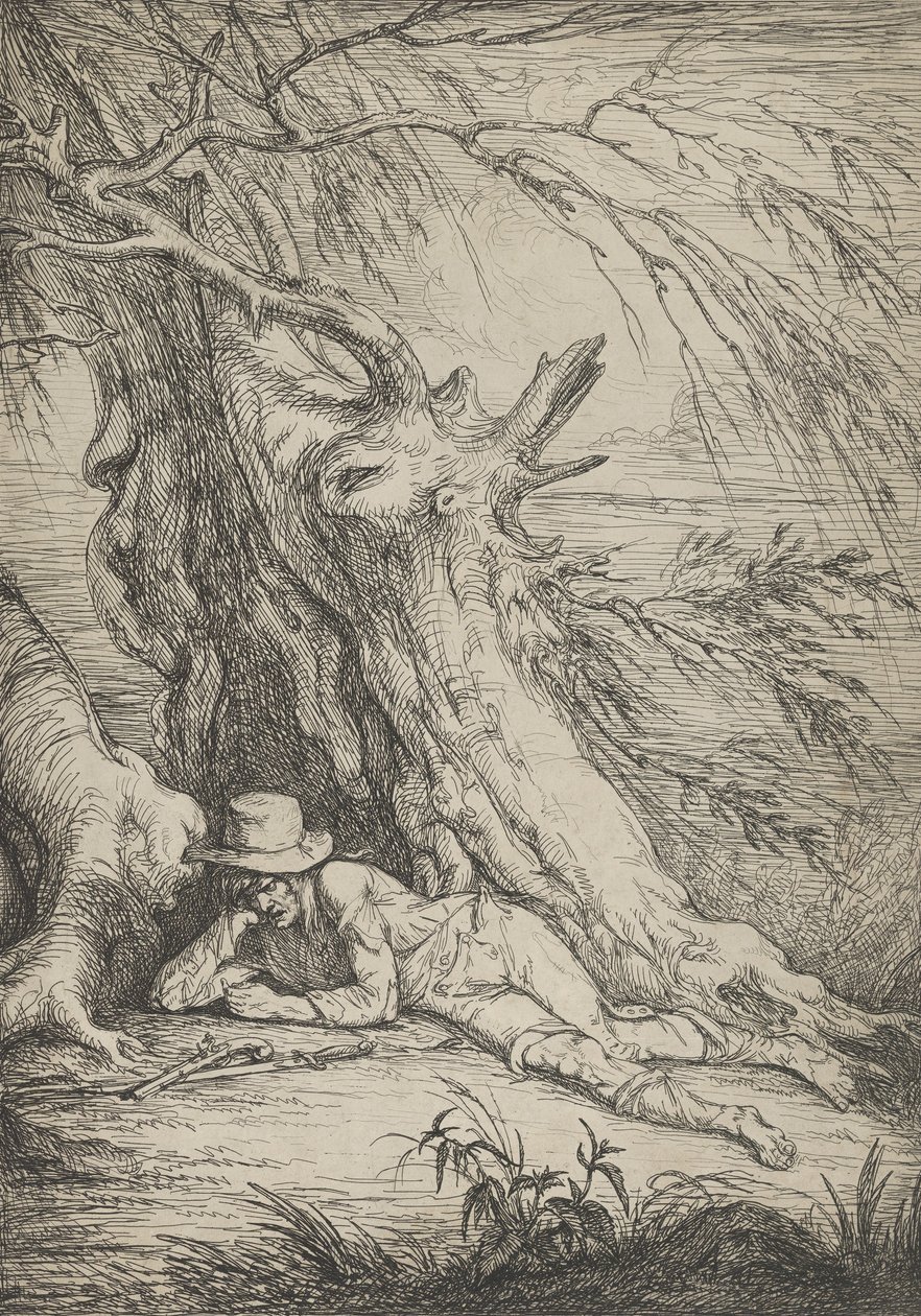 Bandit Beeath a Tree, 1795-1801. tekijältä Raphael Lamar West