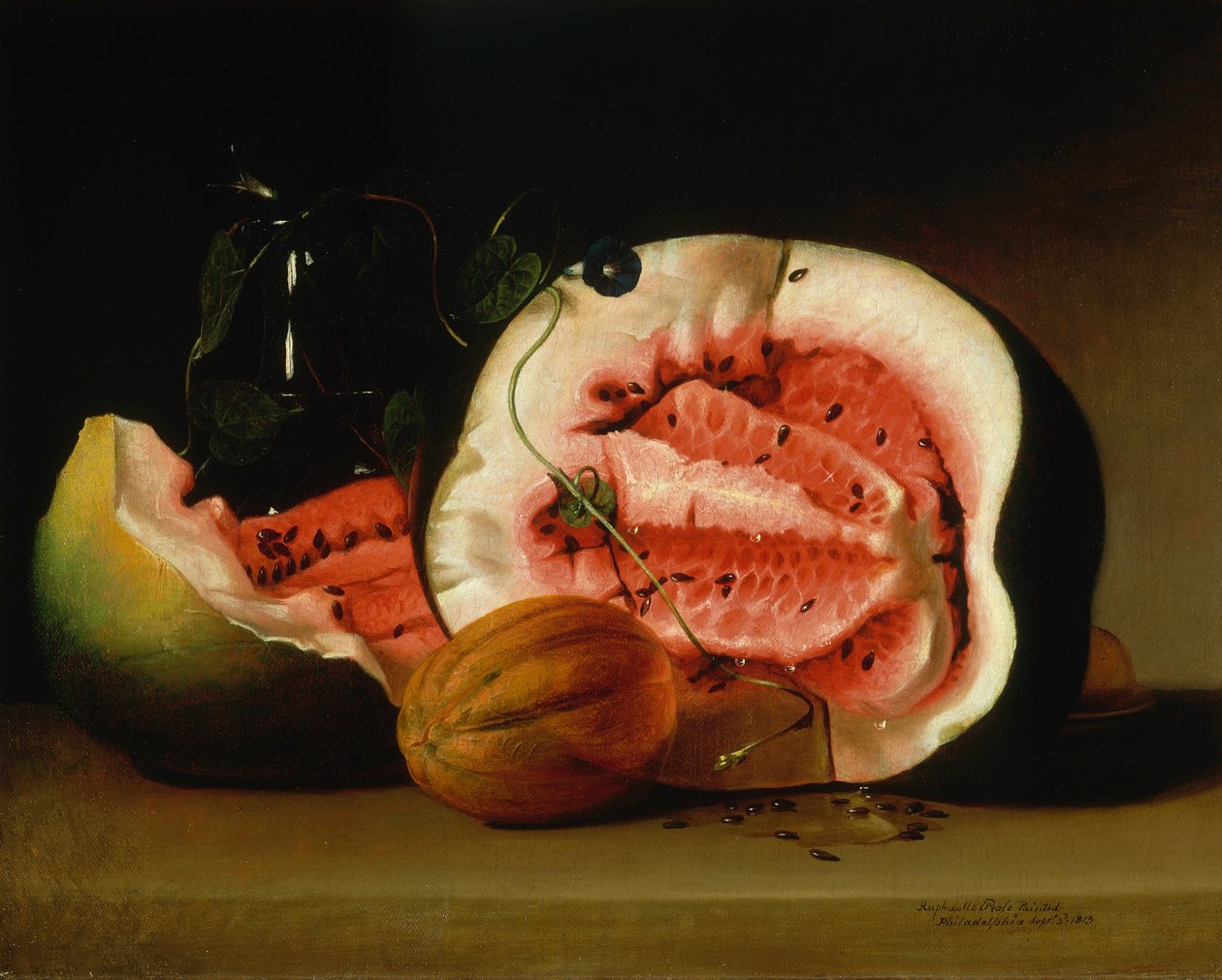 Melonit ja Morning Glories tekijältä Raphaelle Peale