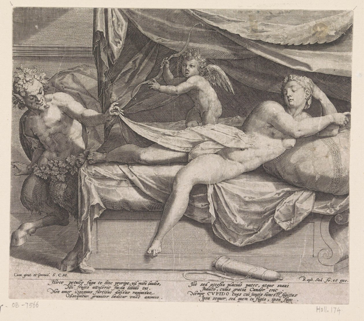 Jupiter ja Antiope tekijältä Raphaël Sadeler (I)