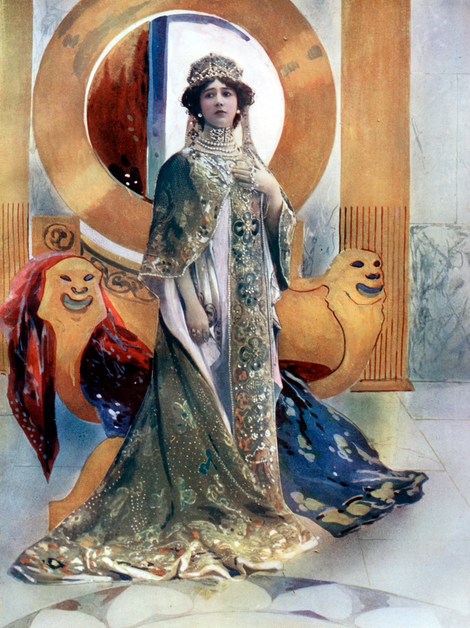 Madame Otero elokuvassa Keisarinna, vuodelta 1902. tekijältä Rautlinger