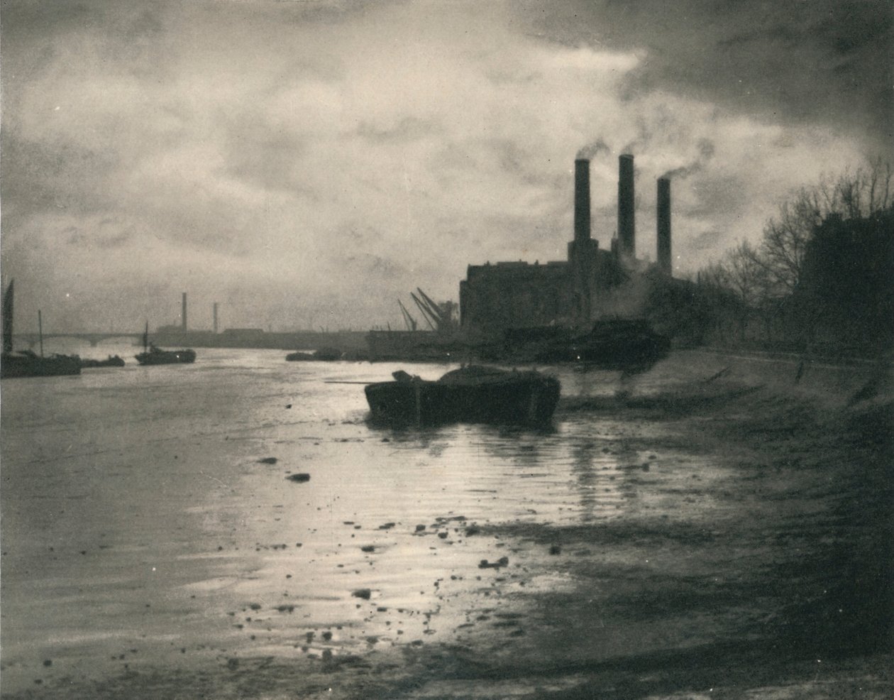 Chelsea Power Station, c1927, 1927 tekijältä Reginald Belfield