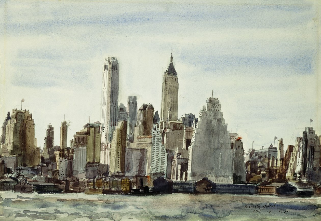 Kaupunkikuva, New York tekijältä Reginald Marsh