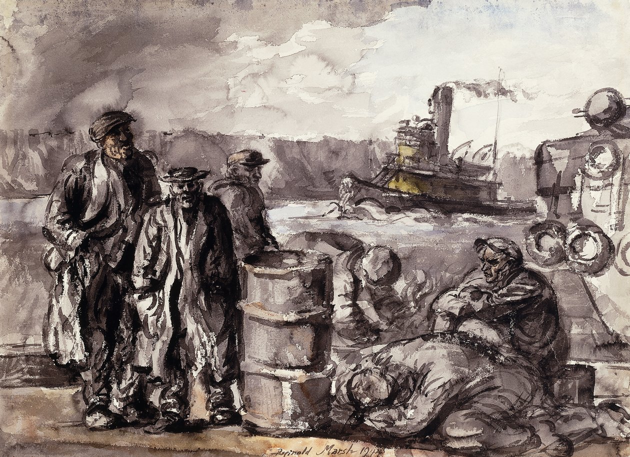 Satamassa tekijältä Reginald Marsh