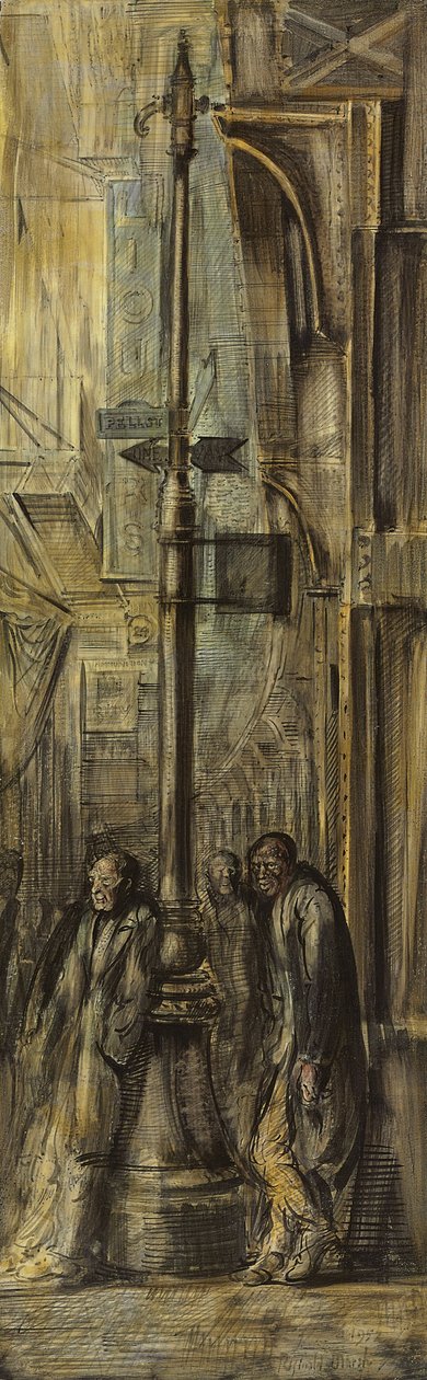 Bowery Pell Streetillä tekijältä Reginald Marsh
