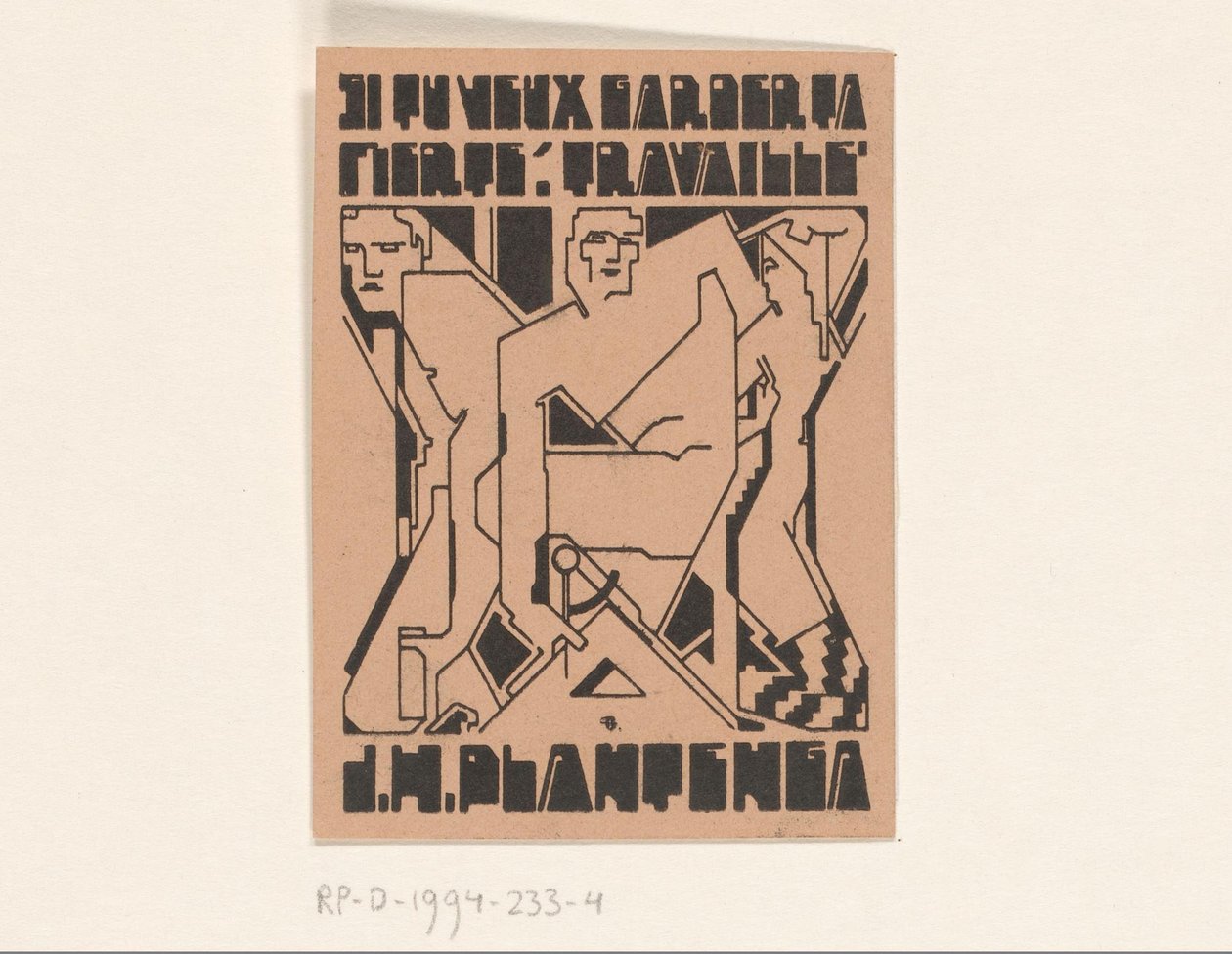 Ex libris, J.H. Plantenga tekijältä Reijer Stolk