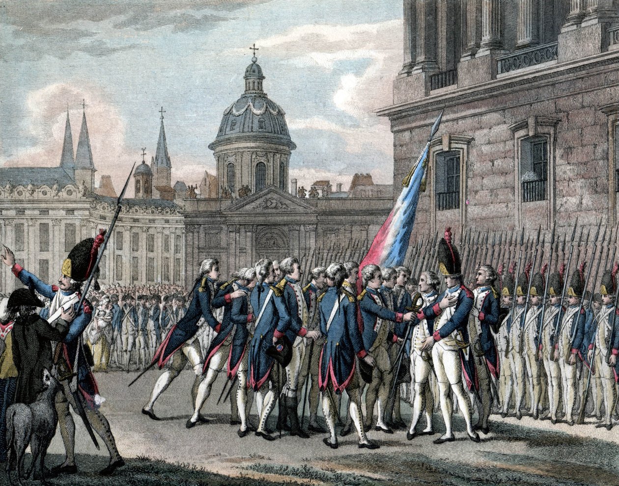 Agassen veljesten tapaus. 1794-1804 (kaiverrus). tekijältä Reiner Vinkeles