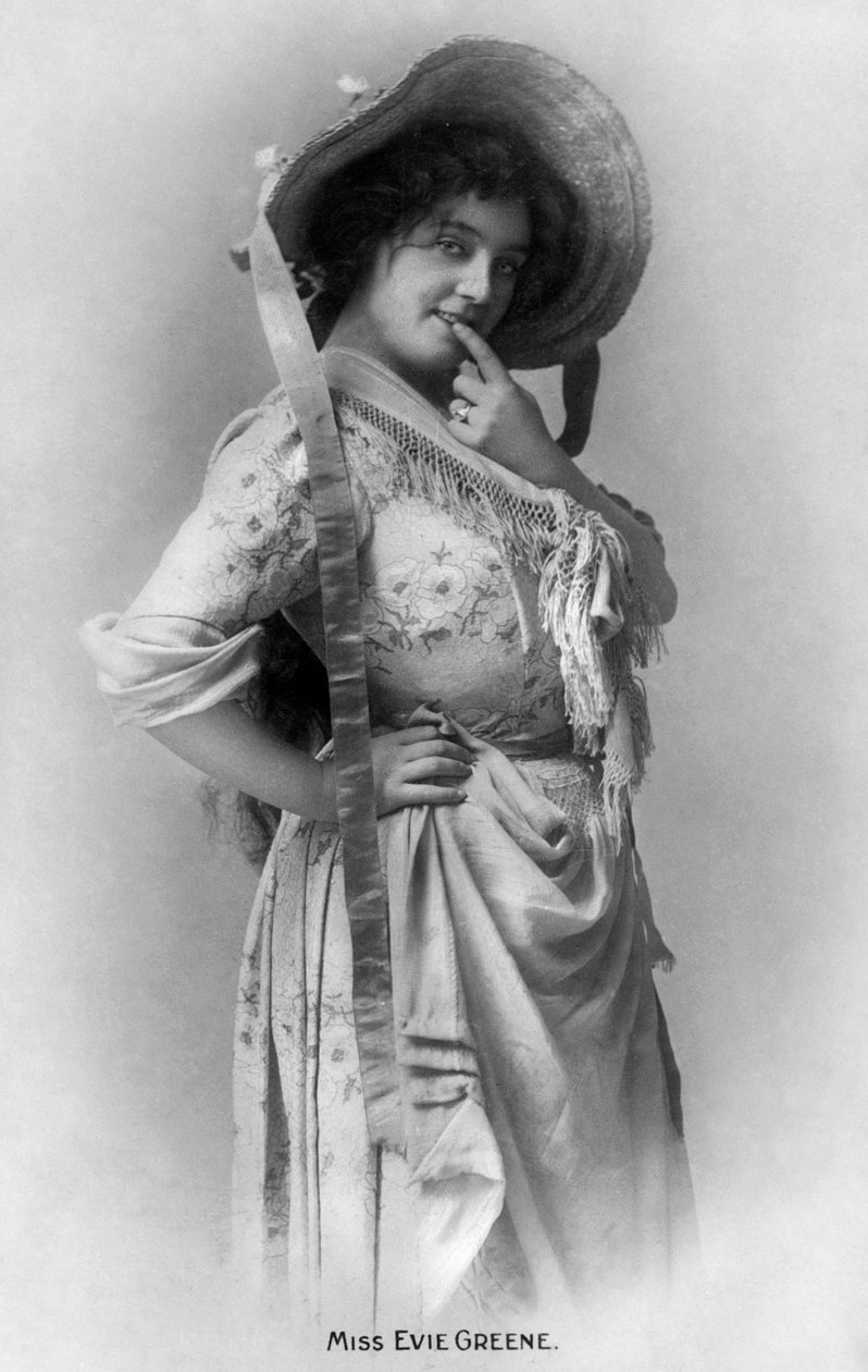 Evie Greene 1876-1917, englantilainen näyttelijä, 1905. tekijältä Reinhold Thiele