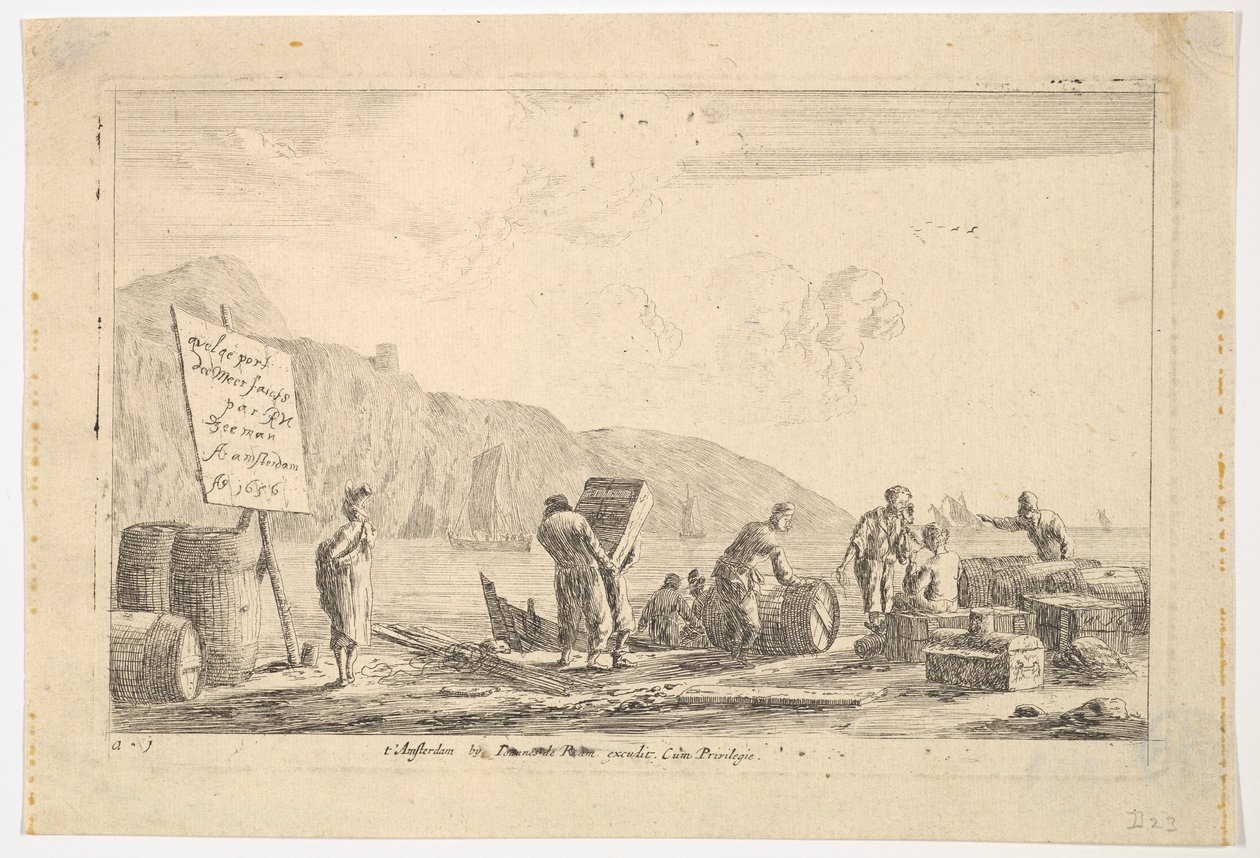 Seaport Scene, 1600-luku. tekijältä Reinier Zeeman