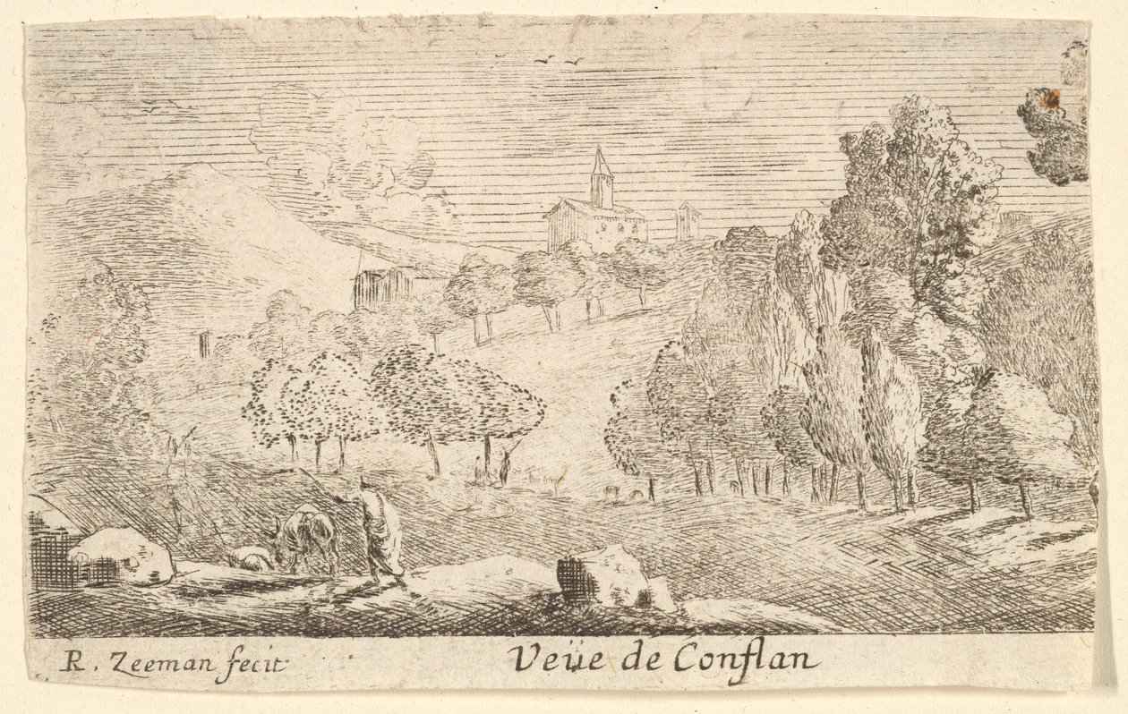 Veüe de Conflans, 1600-luvun puoliväli. tekijältä Reinier Zeeman