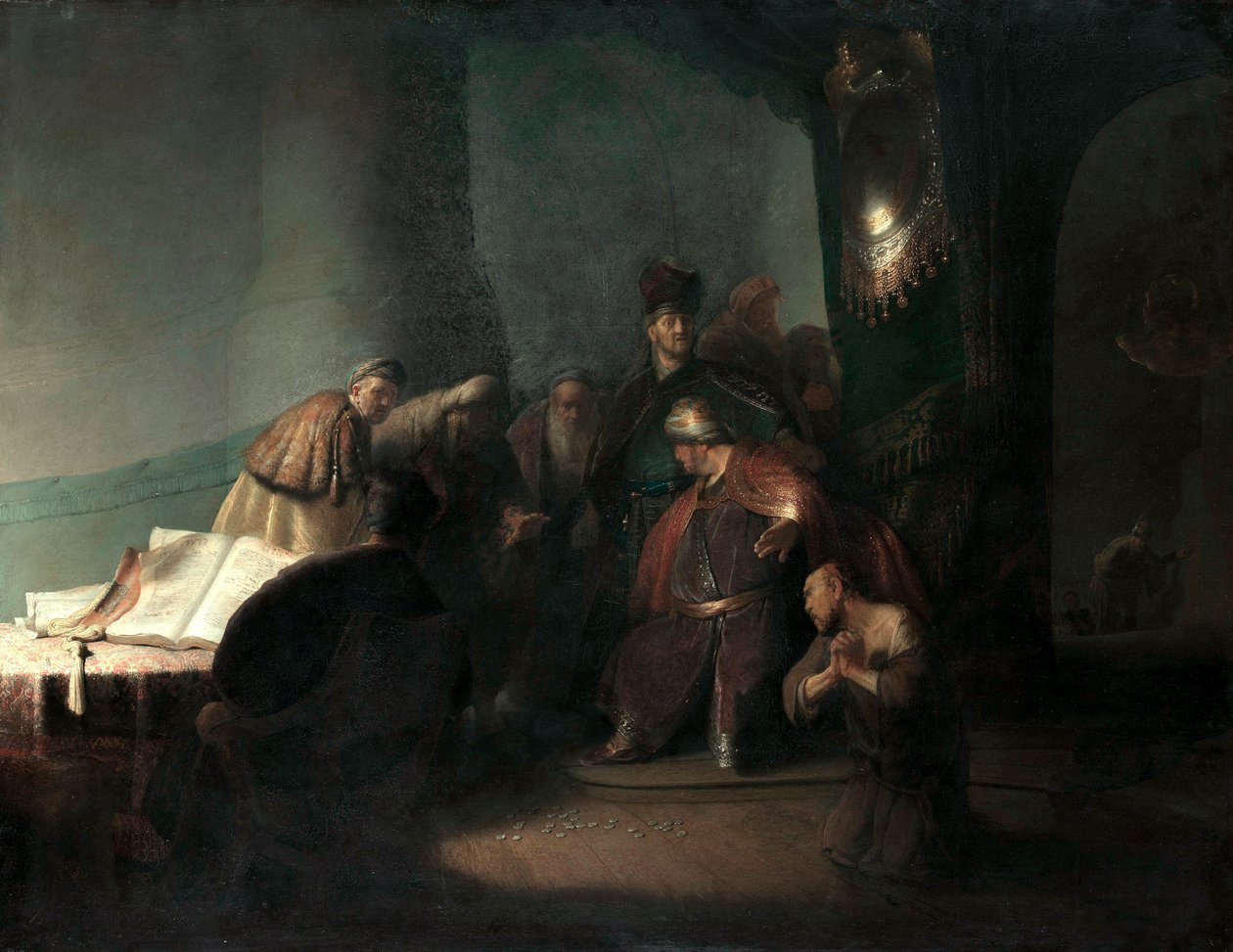 Juudas palautti kolmekymmentä hopearahaa tekijältä Rembrandt van Rijn