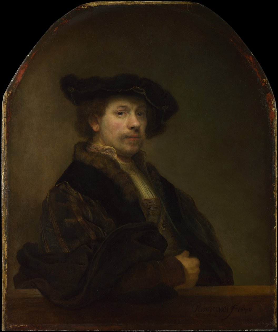 Omakuva 34 -vuotiaana tekijältä Rembrandt van Rijn