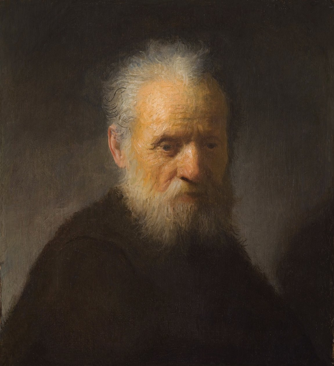 Vanha mies parta tekijältä Rembrandt van Rijn