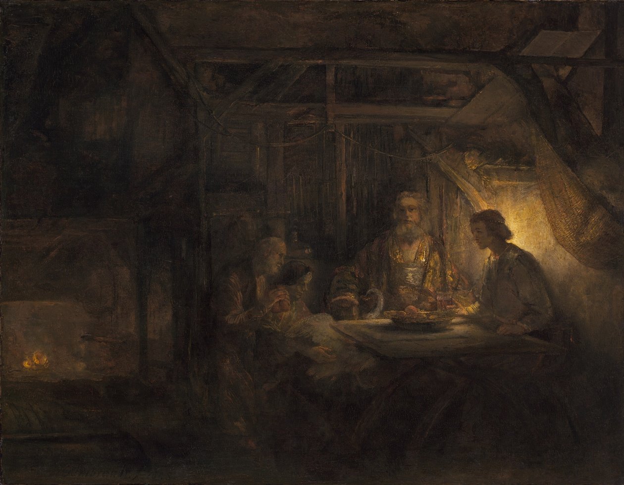 Philemon ja Baucis tekijältä Rembrandt van Rijn