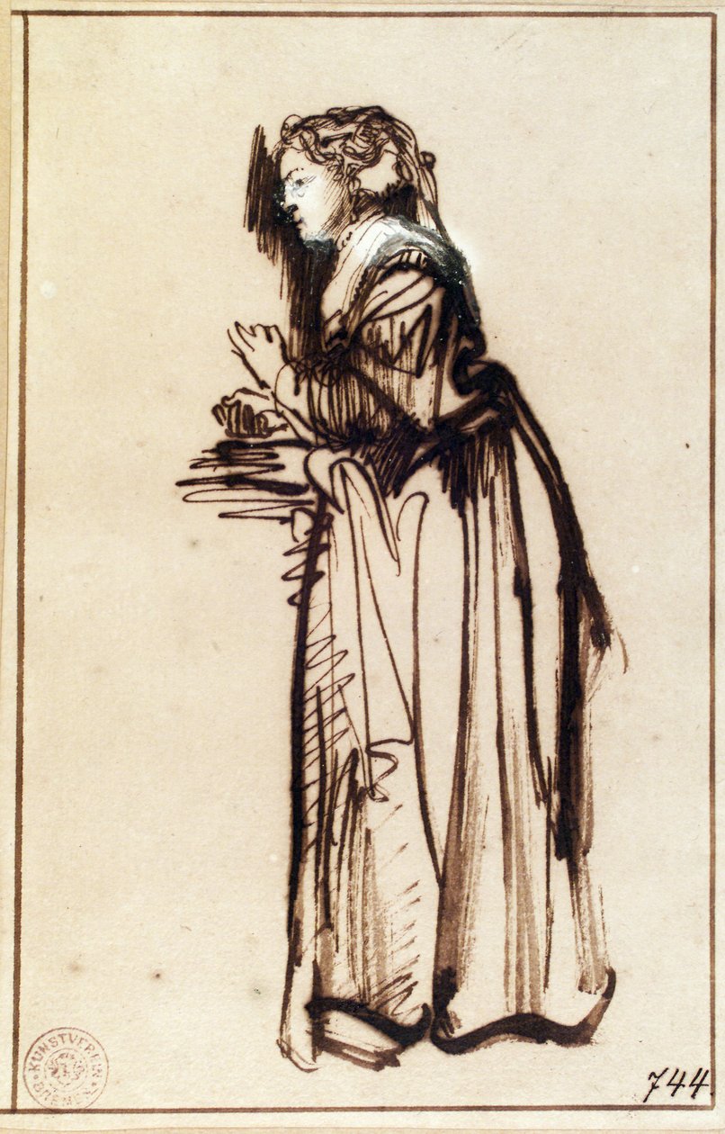 Saskia vessassa tekijältä Rembrandt van Rijn