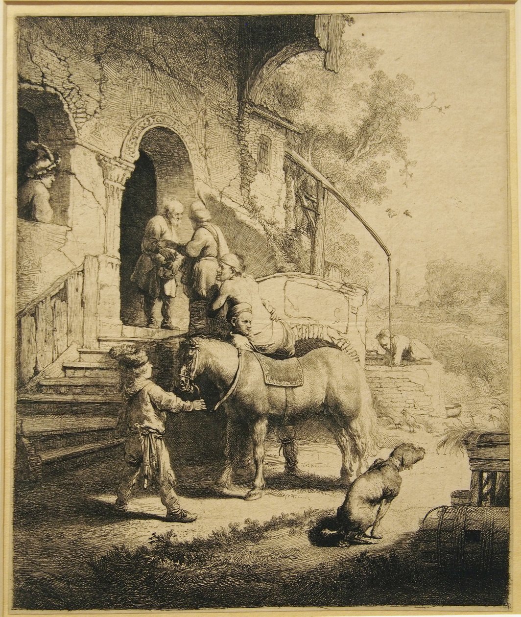 Hyvä samarialainen tekijältä Rembrandt van Rijn