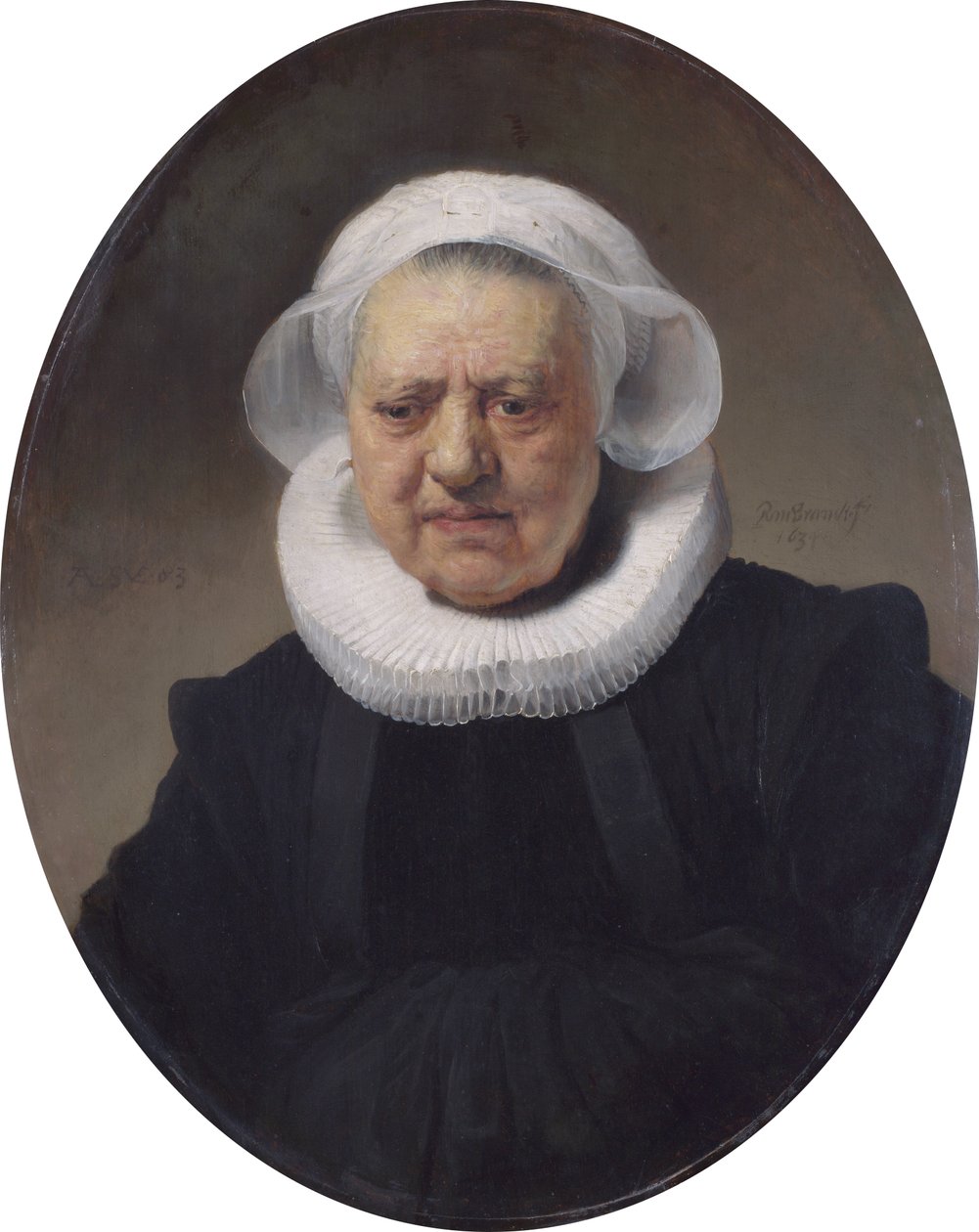 Muotokuva Aechje Claesdr. Pesser tekijältä Rembrandt van Rijn