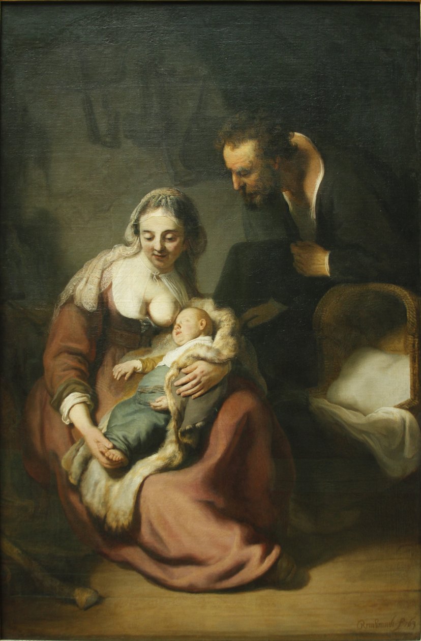 Pyhä perhe tekijältä Rembrandt