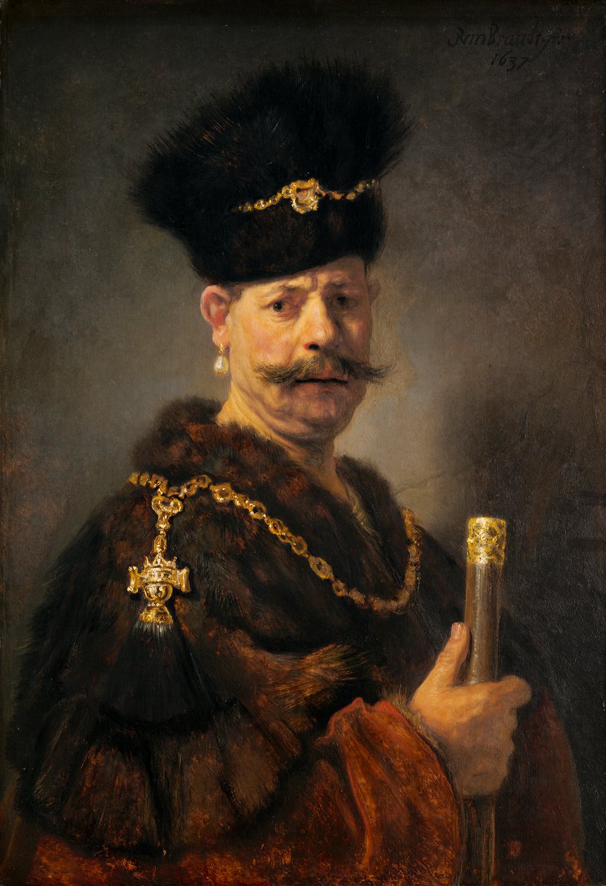 Puolalainen aatelismies tekijältä Rembrandt van Rijn