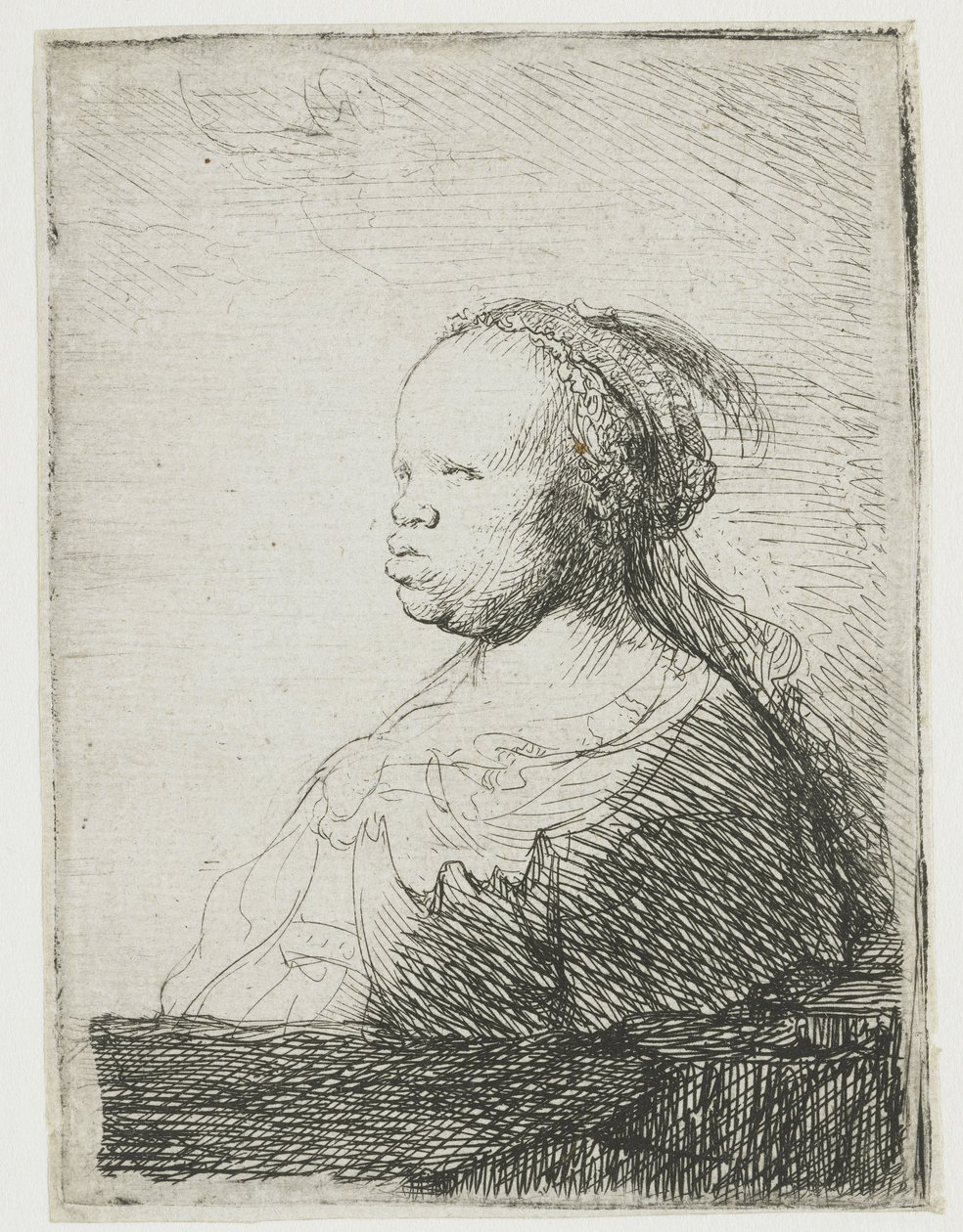 Afrikkalainen nainen, 1628-32 tekijältä Rembrandt van Rijn