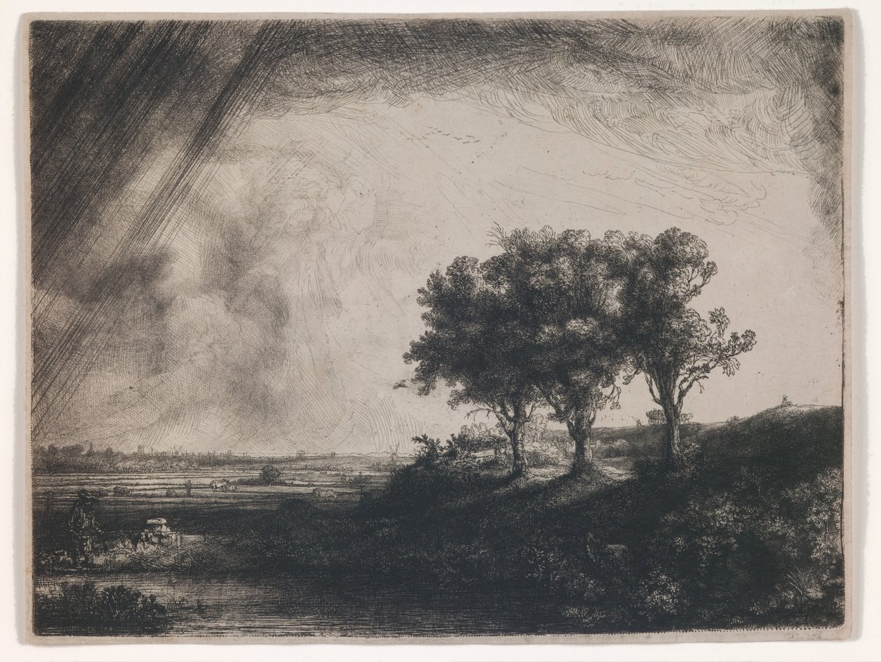 Kolme puuta tekijältä Rembrandt Harmensz. van Rijn