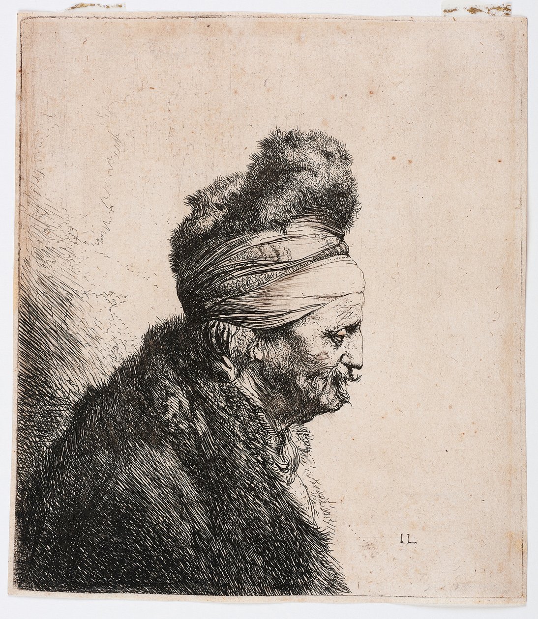 Kolmas itäinen pää tekijältä Rembrandt Harmensz. van Rijn
