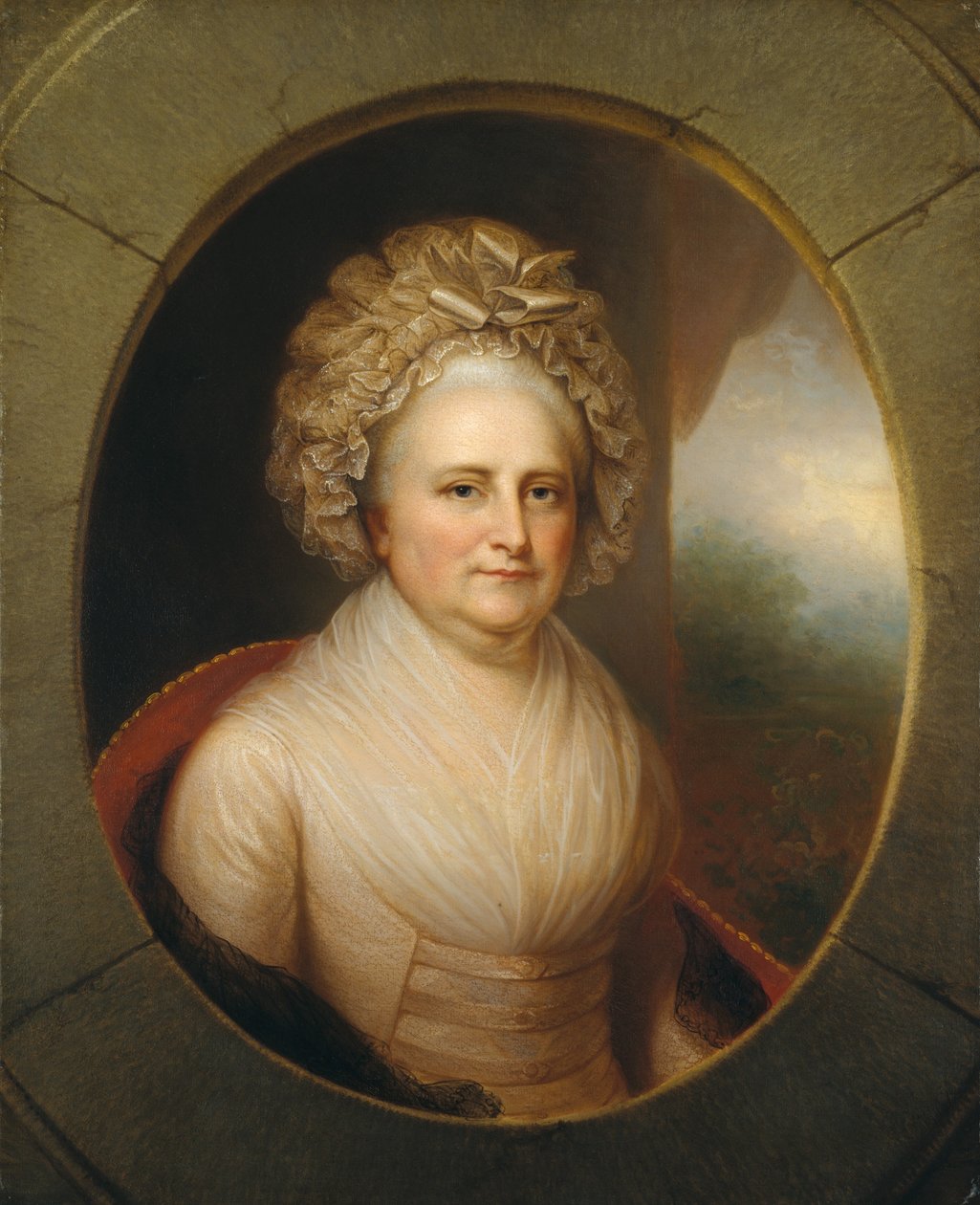 Martha Washington, n. 1850 tekijältä Rembrandt Peale