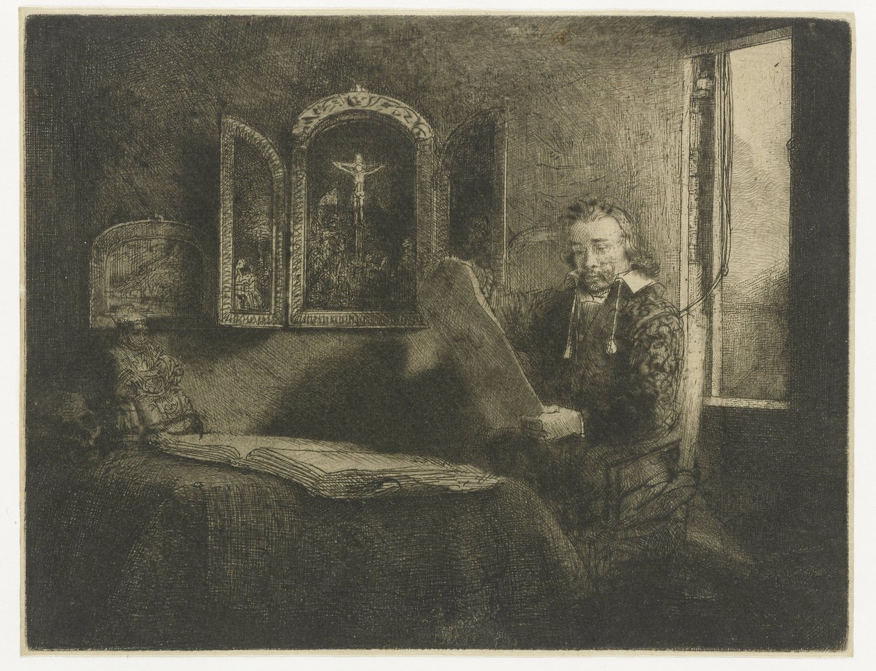 Abraham Francen, apteekki tekijältä Rembrandt van Rijn