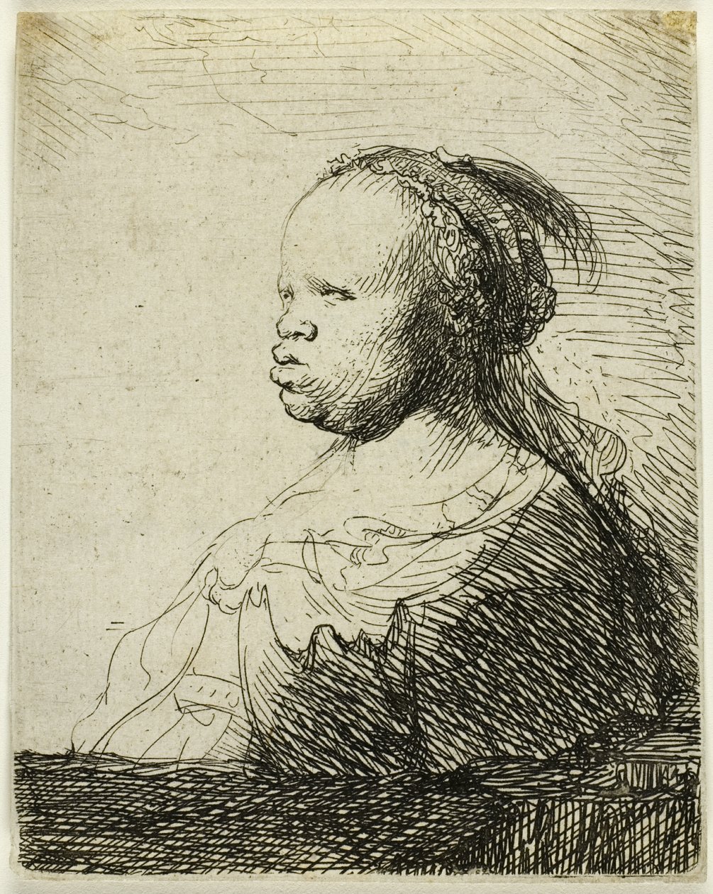 Afrikkalainen nainen tekijältä Rembrandt van Rijn