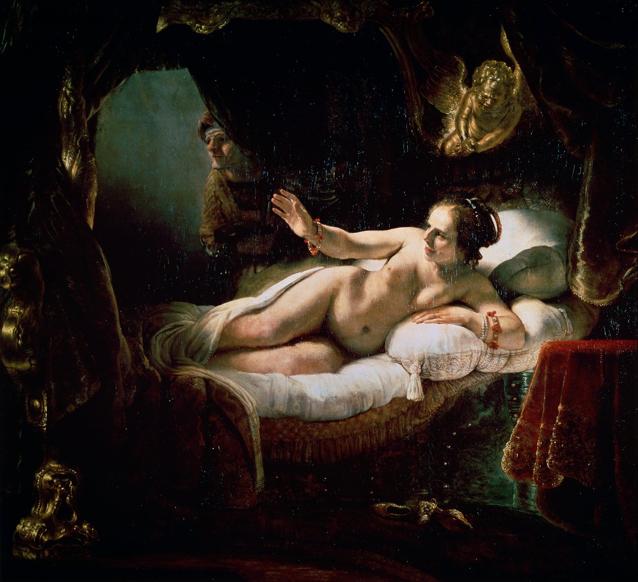 Danae, 1636. tekijältä Rembrandt van Rijn