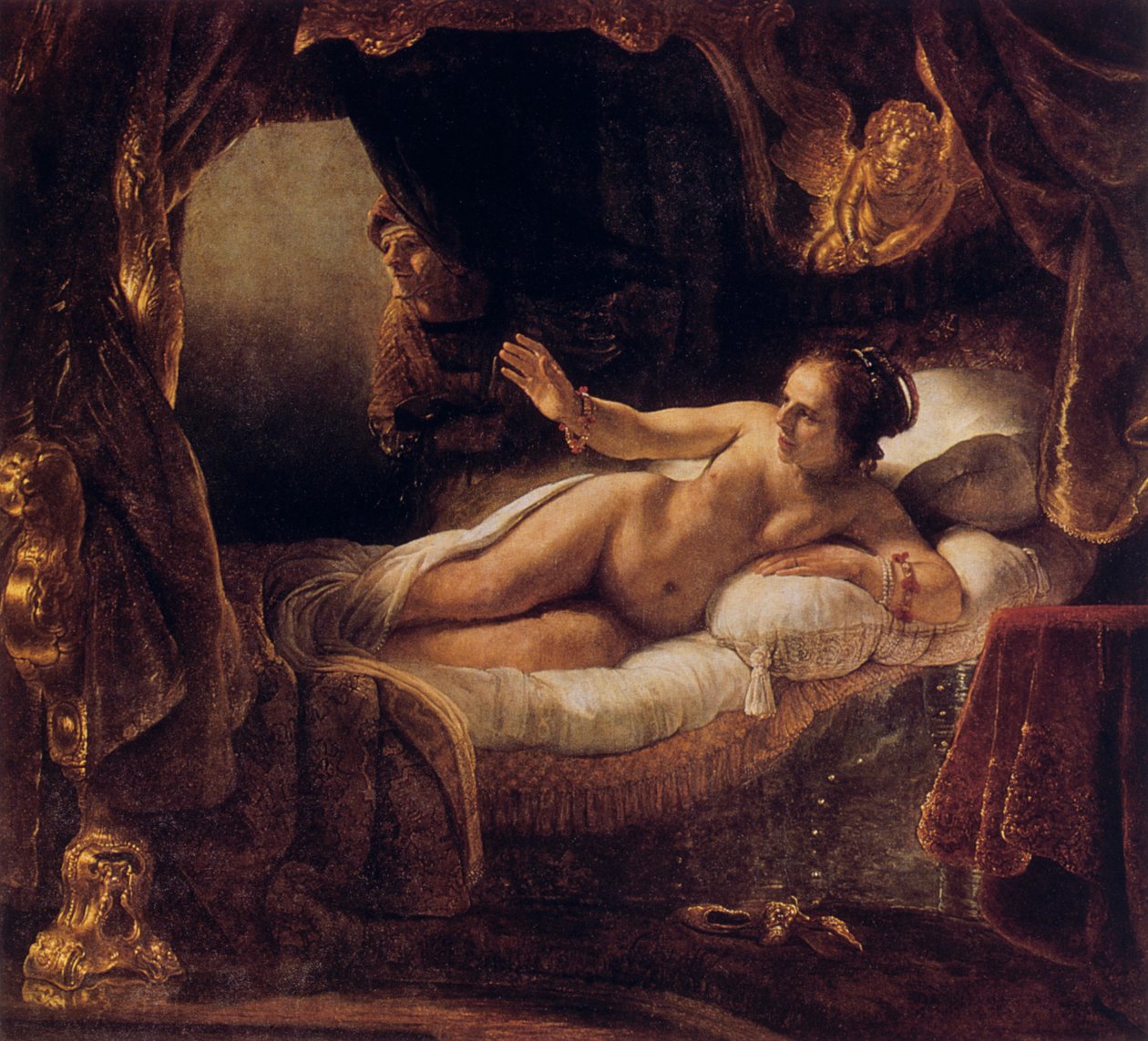 Danae, 1636 tekijältä Rembrandt van Rijn