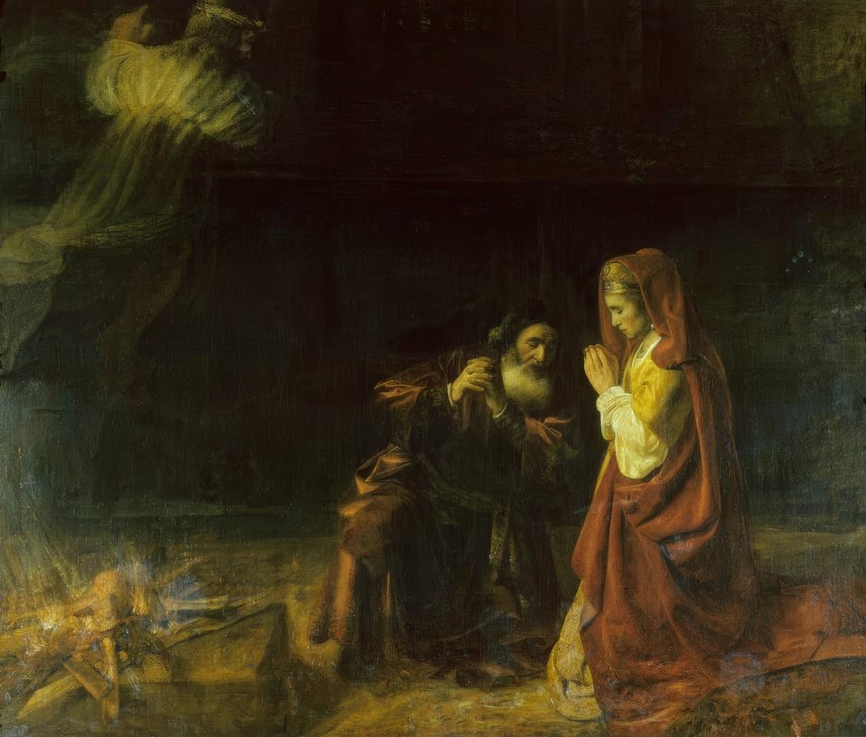 Manoahin uhri tekijältä Rembrandt van Rijn