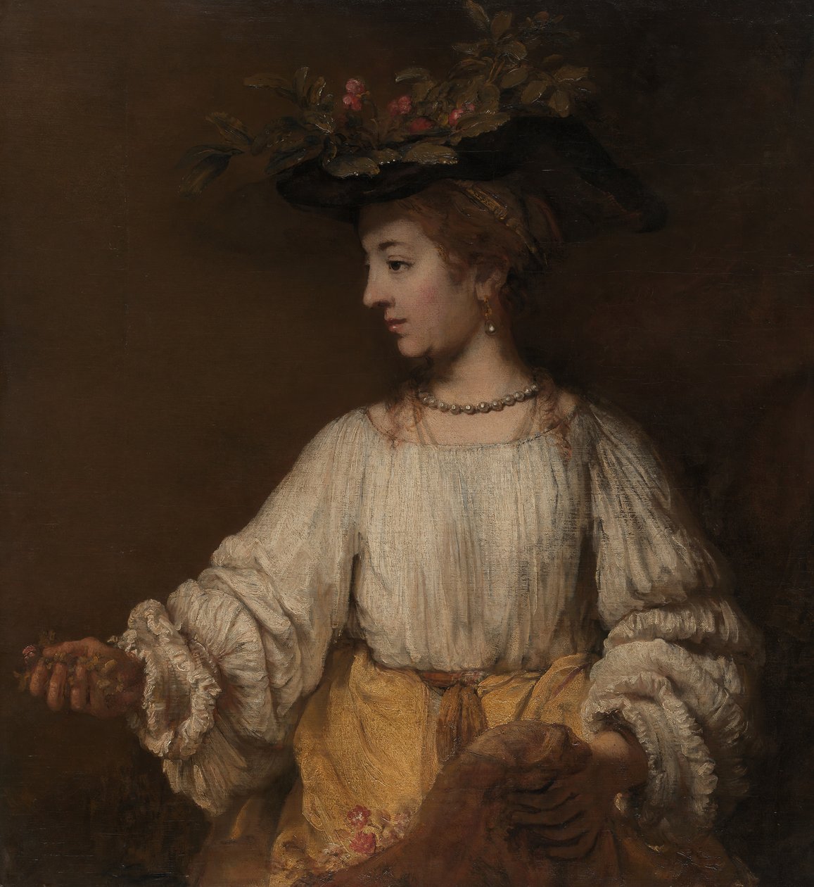 Flora, n. 1654. tekijältä Rembrandt van Rijn