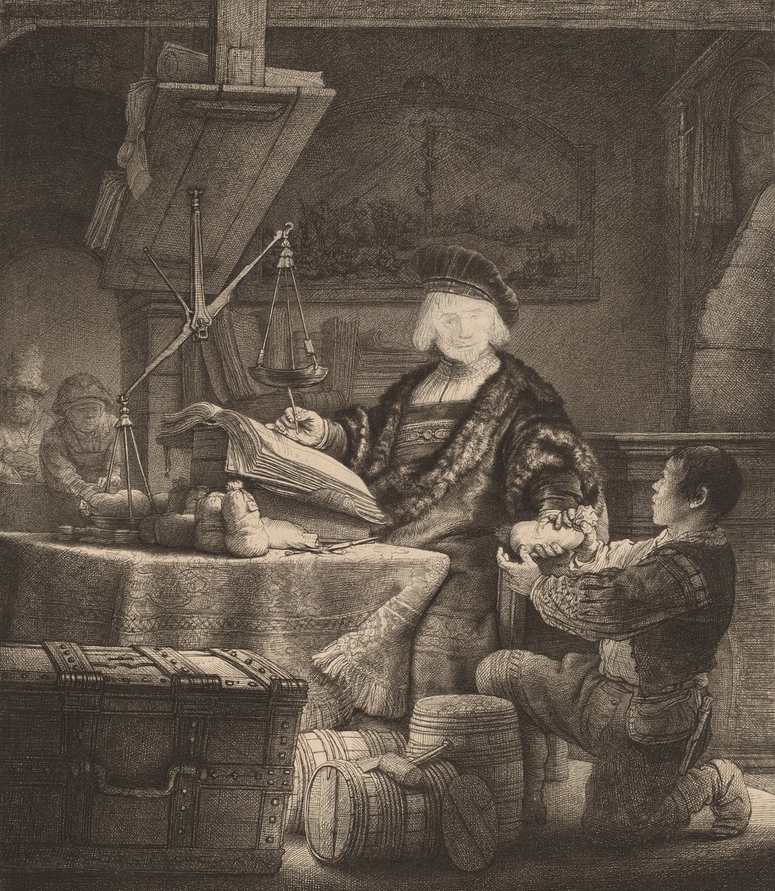 Jan Uytenbogaert, Kultavaaka. tekijältä Rembrandt van Rijn