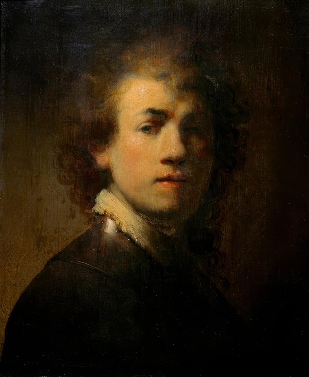 Selbstbildnis mit Halsberge tekijältä Rembrandt van Rijn